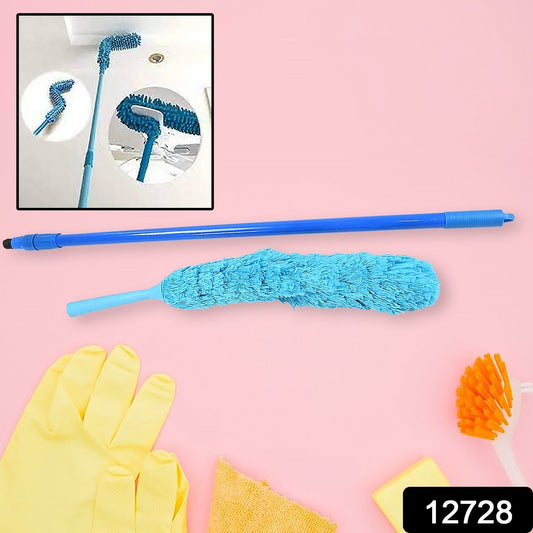 Adjustable Long Handle Microfiber Dust Brush – Foldable Ceiling & Appliance Cleaner Your Brand