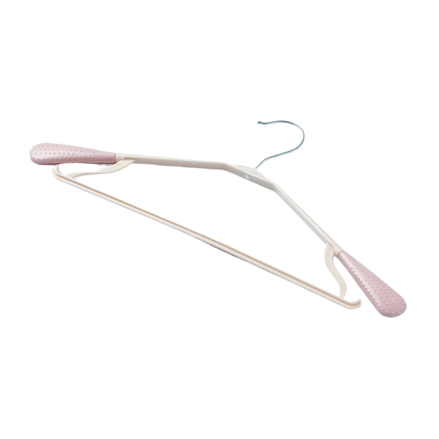 PP Cloth Hanger Set of 1 with Zinc Plated Steel Hook (1 Pc) Your Brand