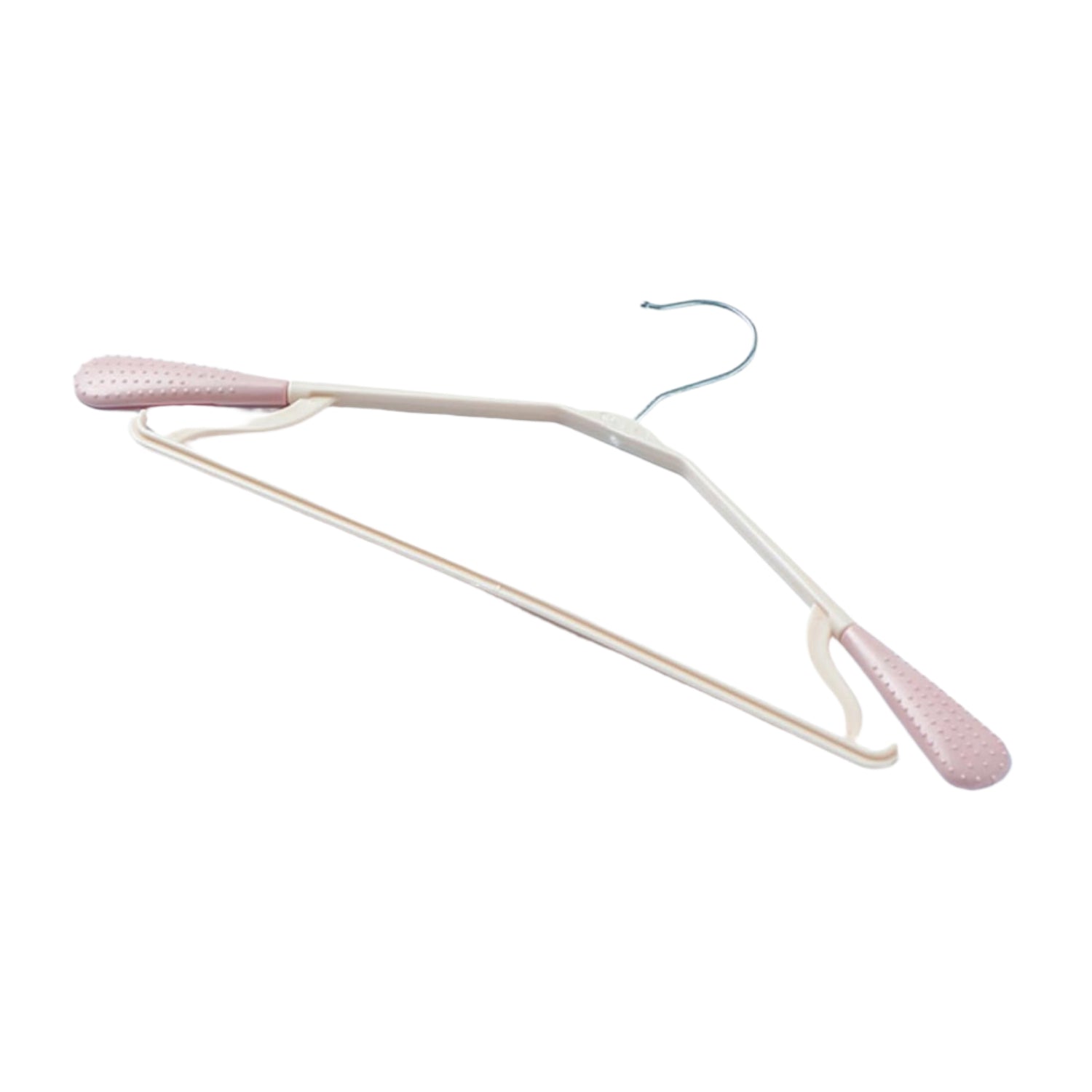 PP Cloth Hanger Set of 1 with Zinc Plated Steel Hook (1 Pc) Your Brand