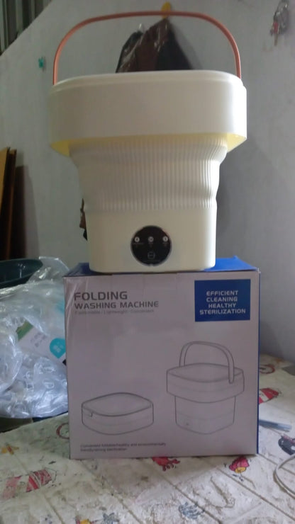 Folding Washing Machine, Mini Portable Washing Machine, Deep Cleaning Half Automatic Washt, Mini Foldable Washing Machine, Suitable For Socks, Underwear, Baby Clothes Your Brand