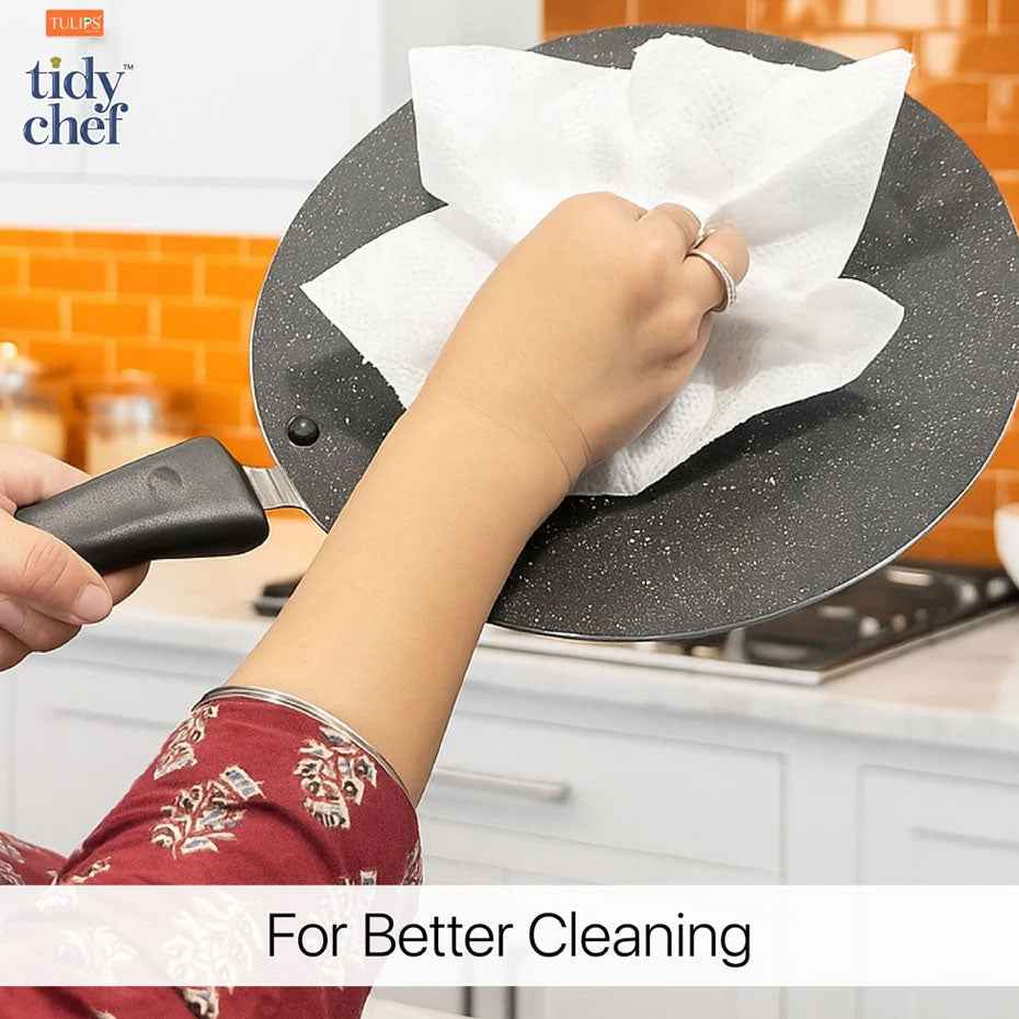 Tulips Tidy Chef Kitchen Towels – Pack of 2 Rolls