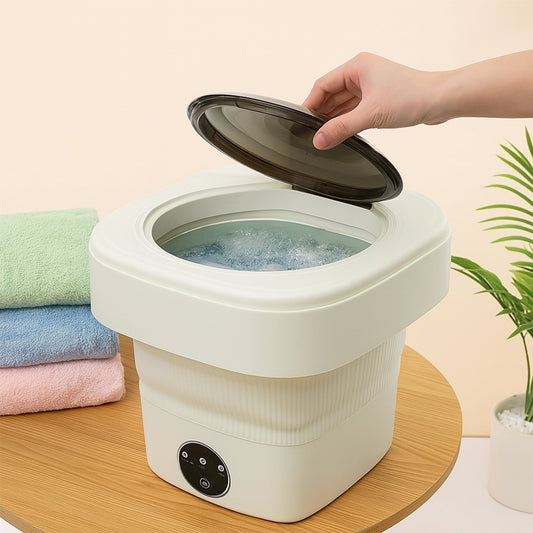 Folding Washing Machine, Mini Portable Washing Machine, Deep Cleaning Half Automatic Washt, Mini Foldable Washing Machine, Suitable For Socks, Underwear, Baby Clothes Your Brand