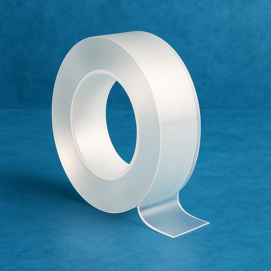 Sticky Double Sided Tape Washable Adhesive Tape Reusable (12×3 Cm / 1 Pc) Your Brand