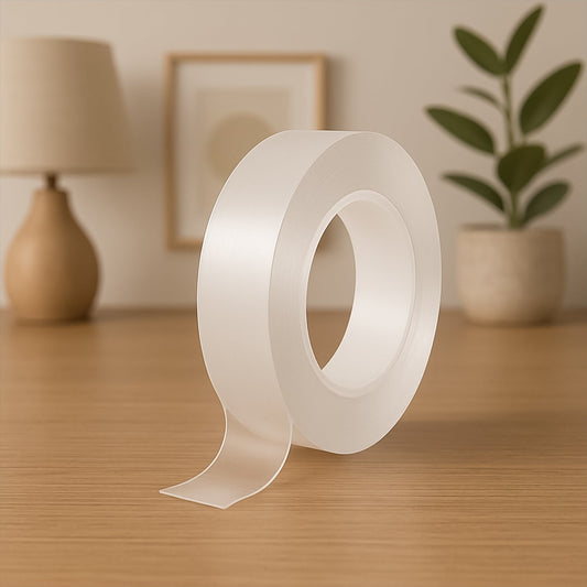 Sticky Double Sided Tape Washable Adhesive Tape Reusable (5.5×3 Cm / 1 Pc) Your Brand