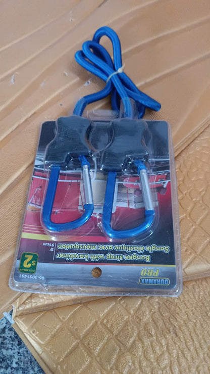 Carabiner Bungee Cords with Hook Tie Downs Luggage Strap Carrying Bag Secure (1 Pc / Mix Color) Your Brand