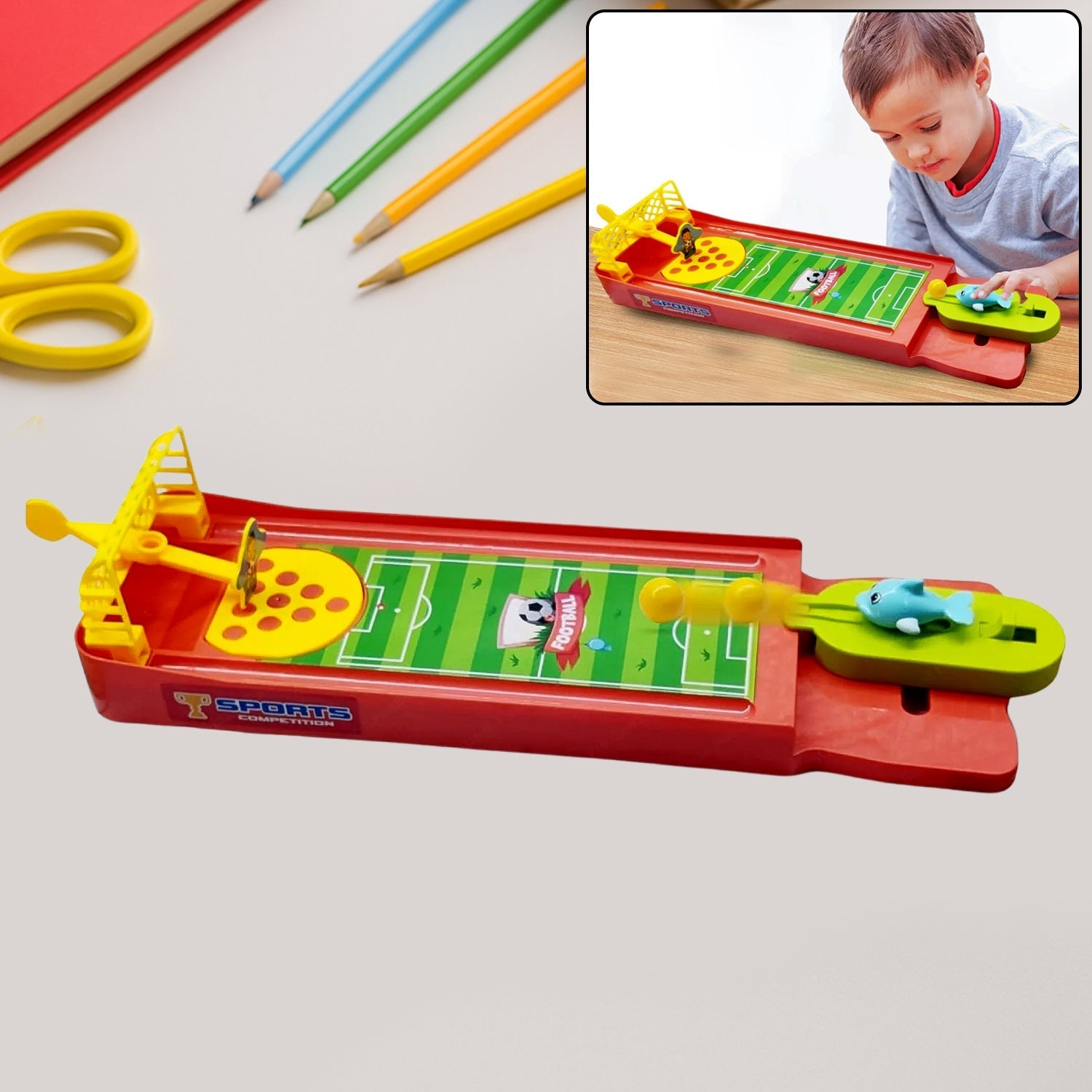 Mini Table Top Finger Football Game for Kids-Desktop Game for Kids & Adults, Fun Indoor Finger Bowling Game for Boys & Girls, Family Board Game Your Brand