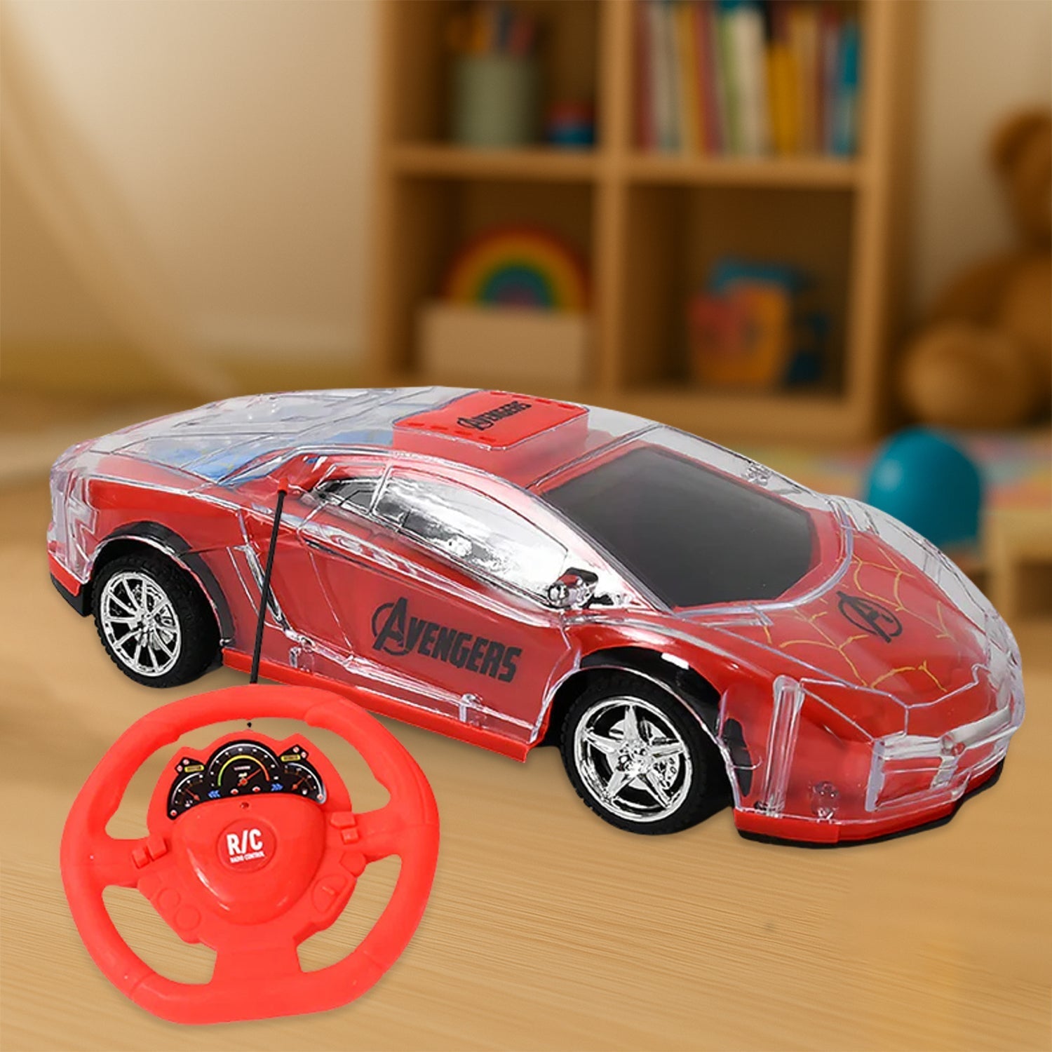 Plastic RC Racing Car – 2-Way Control with Handle Remote & Rechargeable Battery (Ideal Birthday Gift) Your Brand