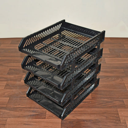 4-Layer Multifunctional File Rack with Drawers for Office Desk Your Brand
