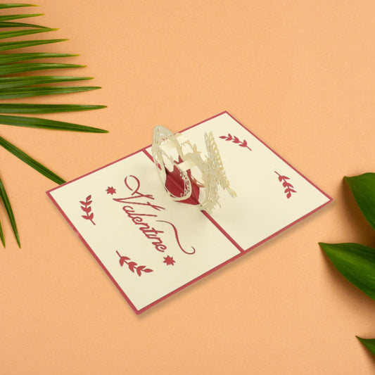 3D -Up Greeting Card (1 Pc): Birthday, Love, Christmas Your Brand