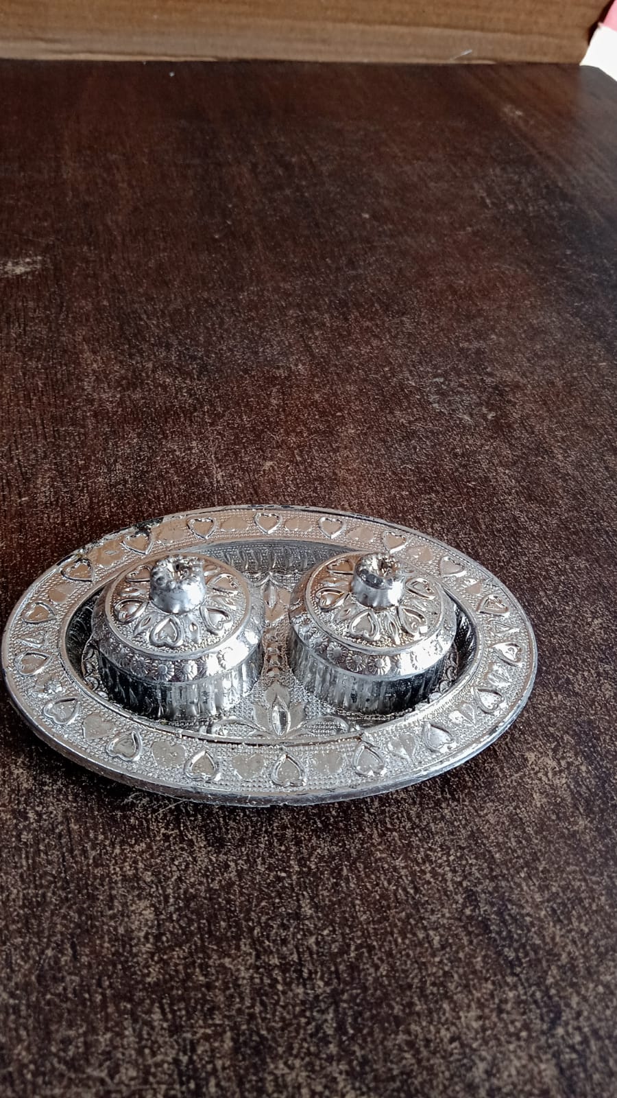 Oval Shape Special Puja Thali (1 Pc / Mix Design) Your Brand