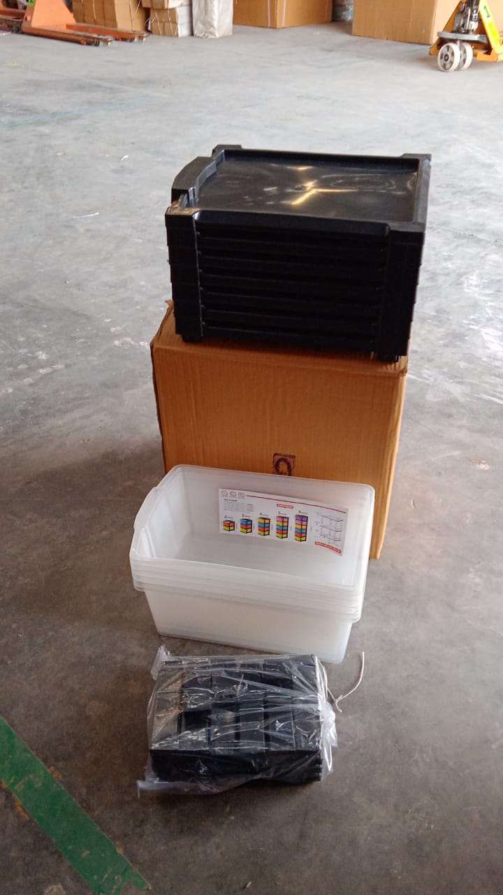 6-Layer Modular Plastic Drawer Storage Cabinet Your Brand