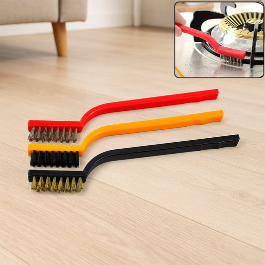 3-Piece Mini Wire Brush Set: Tackle Tough Cleaning Jobs (Multi-Material) Your Brand