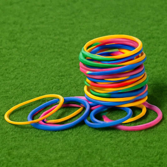 RUBBER BAND FOR OFFICE/HOME AND KITCHEN ACCESSORIES ITEM PRODUCTS, ELASTIC RUBBER BANDS, FLEXIBLE REUSABLE NYLON ELASTIC UNBREAKABLE, FOR STATIONERY, SCHOOL MULTICOLOR, Hair accessories Your Brand