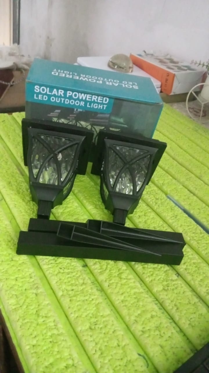 Solar Garden Lights LED Outdoor Stake Spotlight Fixture for Garden Light (Pack of 2pc ) Your Brand