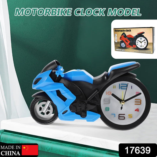 Retro Motorcycle Alarm Clock – Novelty Bike Engine Style Desk Clock Your Brand