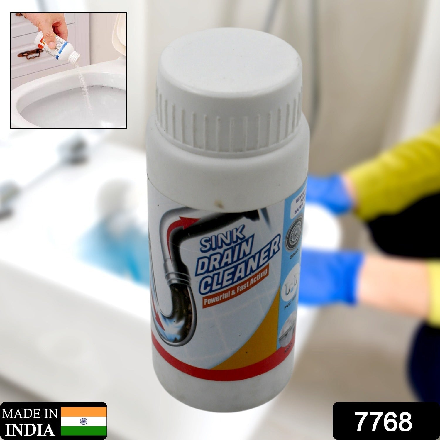 Powerful Portable Sink & Drain Cleaner – Super Clog Remover Powder Agent Your Brand