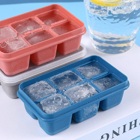 6-Grid Silicone Ice Tray – Ideal for Household Ice Making Your Brand