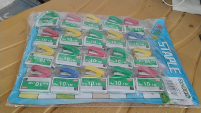 Mini Stapler with 1 Strip of Staples (1 Set) Your Brand