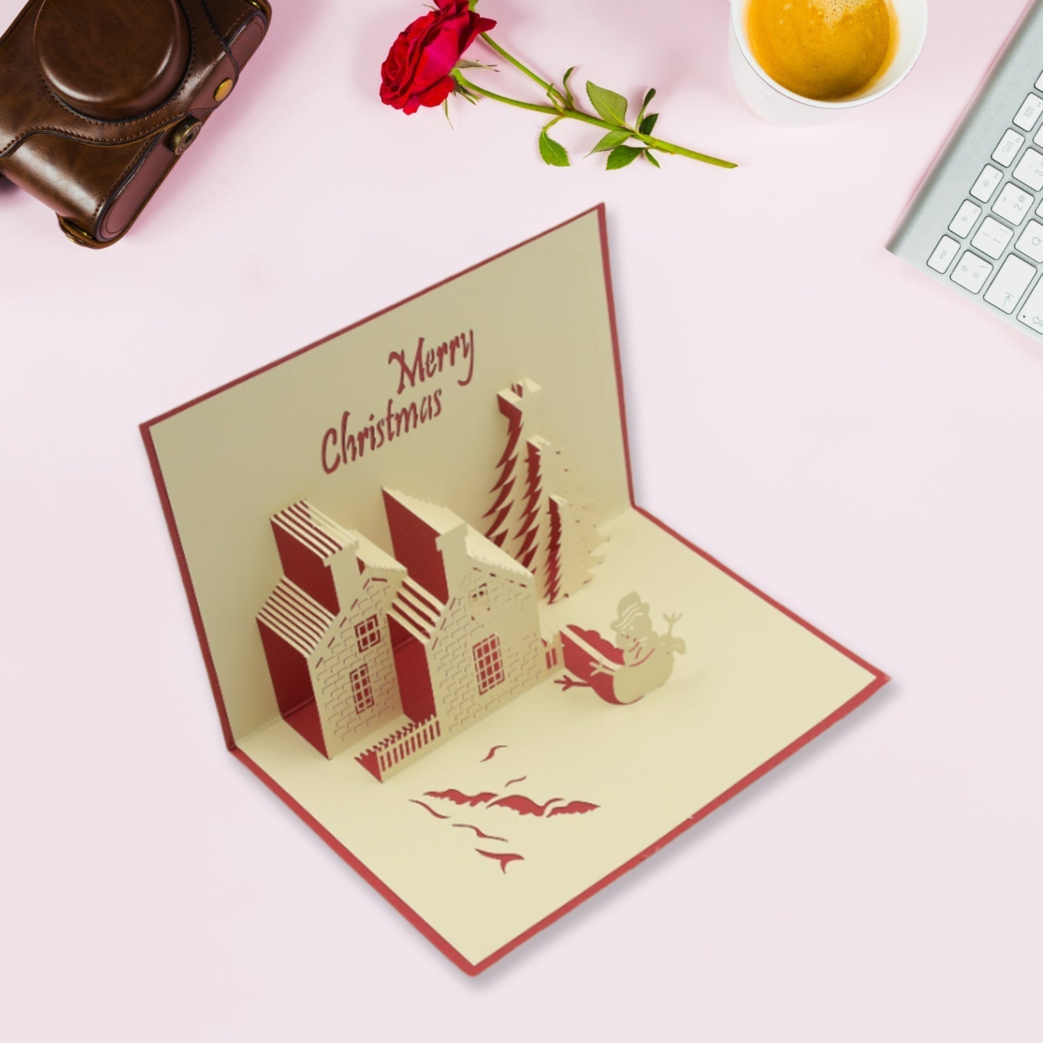 3D Paper Wish Card – High Quality Greeting Card for Birthday, Valentine, Love, Christmas & More (1 Pc) Your Brand