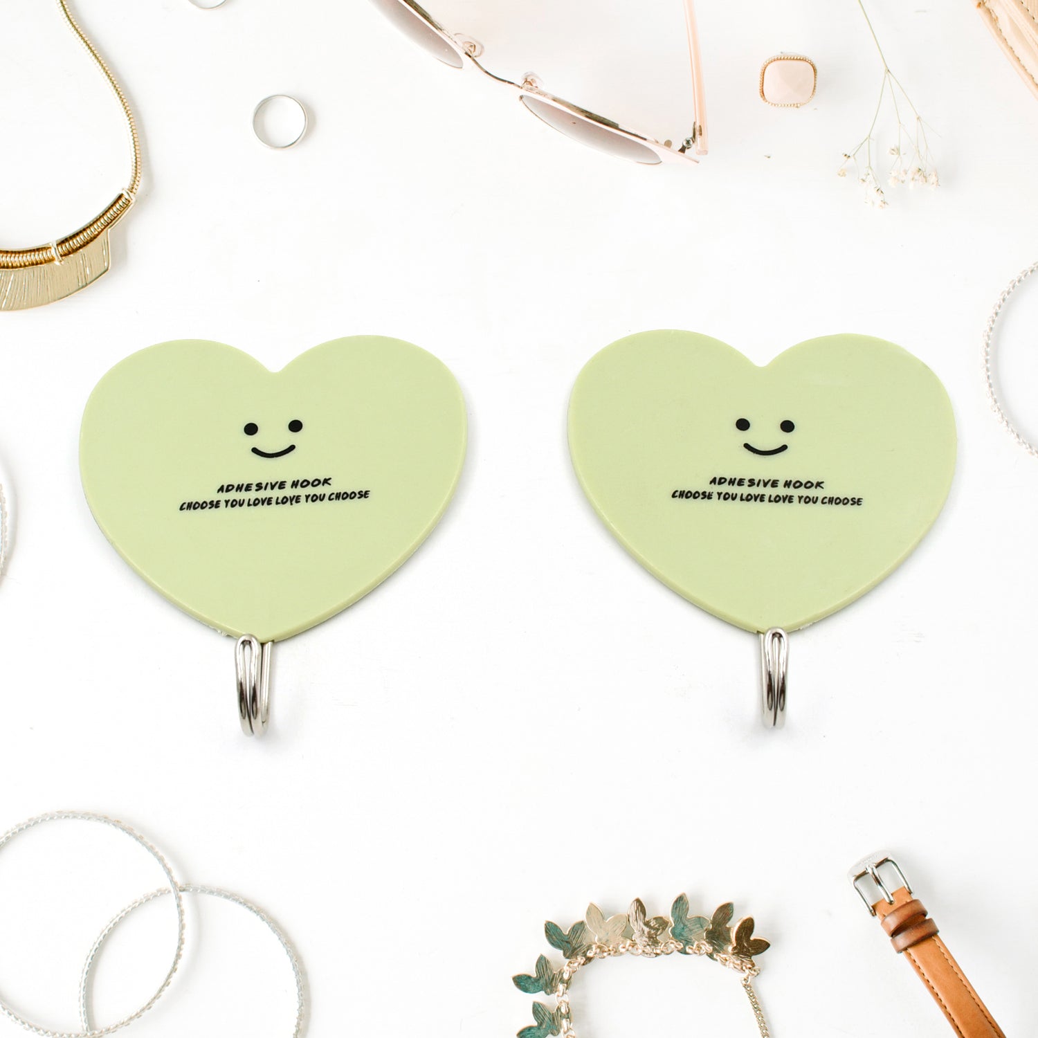 Strong Self-Adhesive Hooks (2 Pc): Heavy Duty, Waterproof, All-Purpose Your Brand
