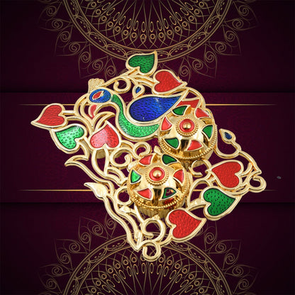 Rakasha Bandhan Special Puja Thali, Kumkum Thali Holder, Pooja Return Gift, Indian Housewarming Gifts, Brother / Bhai / Bhabhi / Sister / Family   for Rakshabandhan, Diwali Your Brand