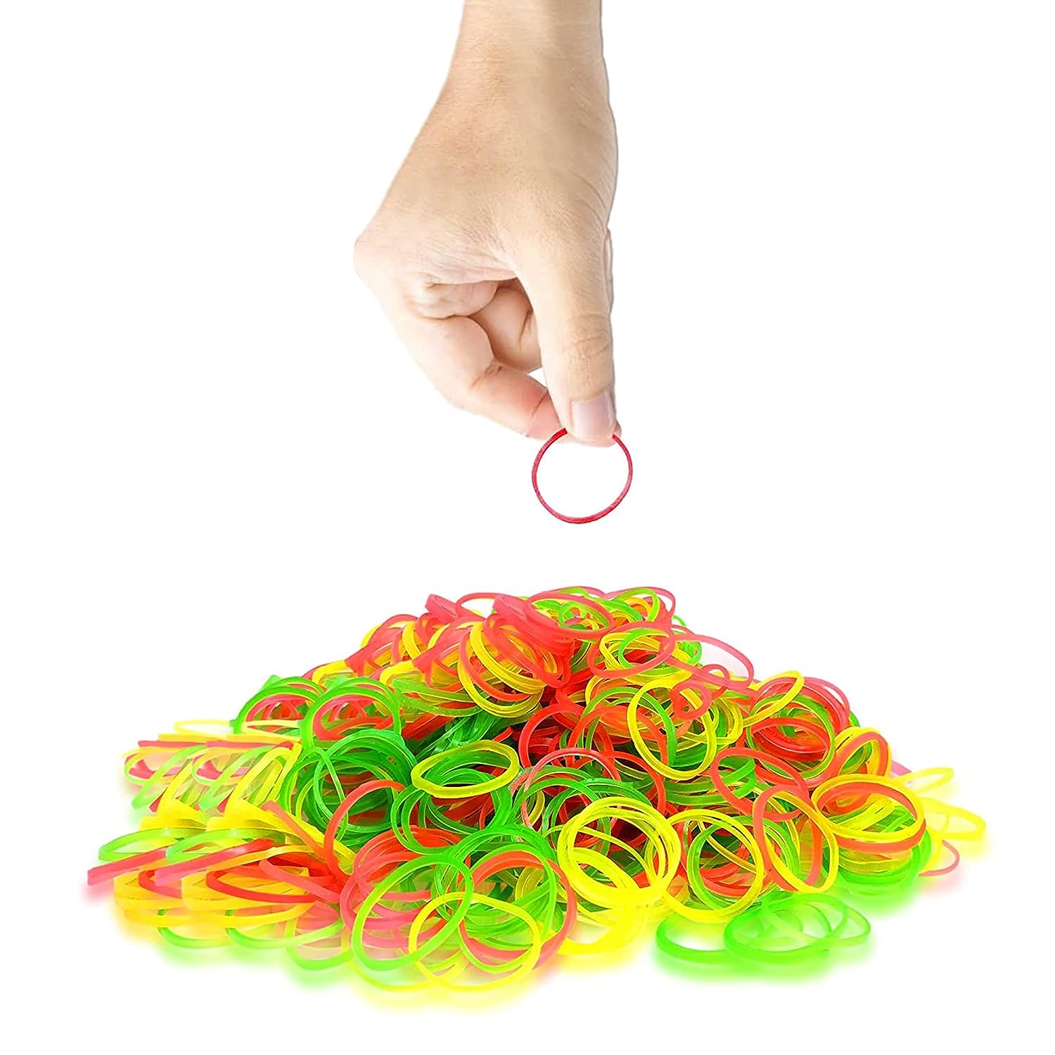 2-Inch Unbreakable Nylon Rubber Bands – Reusable Multicolor for Office, Home & School (50GM), Hair accessories Your Brand