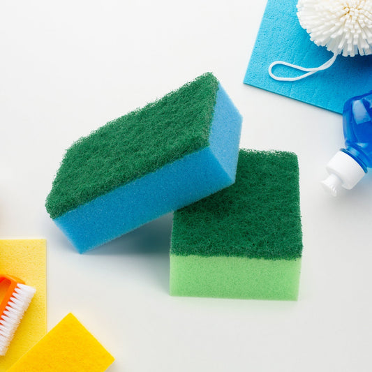 2-in-1 Multi-Purpose Scrub Sponge – Wear Resistant Dish & Furniture Cleaner (1 Pc) Your Brand