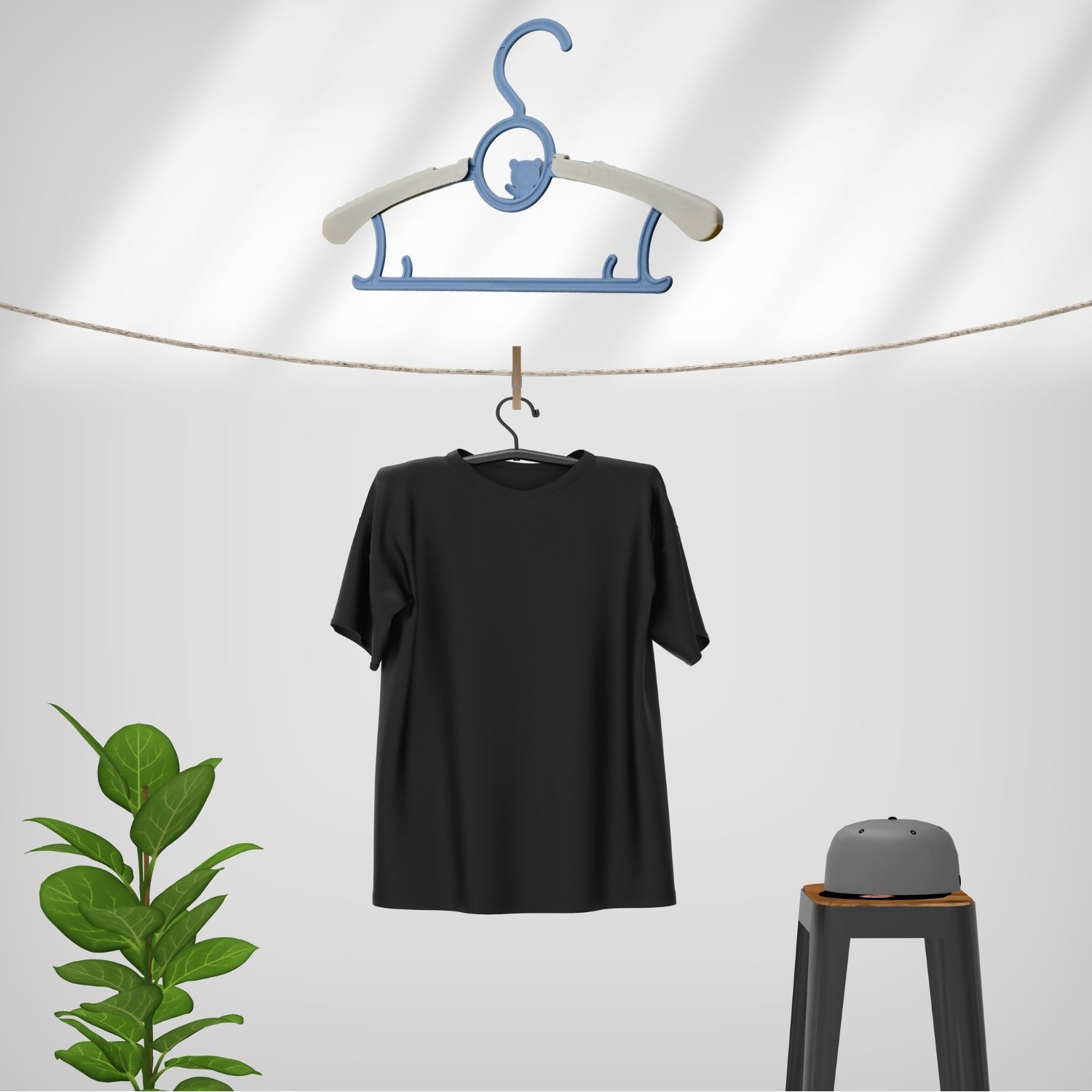 Large Adjustable Plastic Dress Hangers – Space-Saving & Lightweight (5 Pc) Your Brand