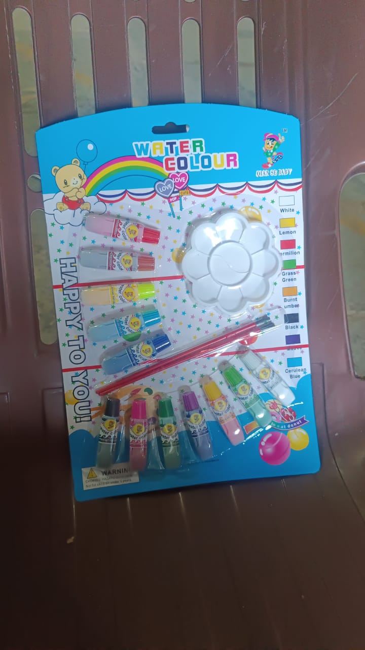 15 In 1 Water Colour Kit for Kids B-day Return Gift (1 Set) Your Brand