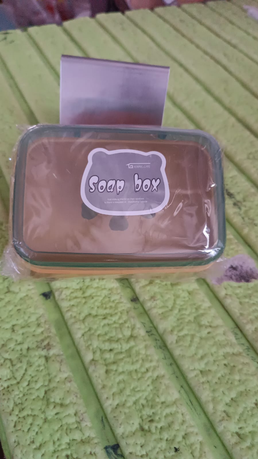 Plastic Soap Dish, Portable Plastic Self Draining Soap Holder ,Sabudani (1 Pc / Mix Color) Your Brand
