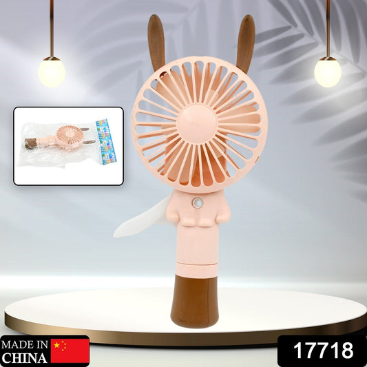 Portable Small Fan Handheld, Mini Student Handheld Dormitory Class Personal Fan Without Battery & USB Cable Operated Manual Hand Press Fan (1 Pc) Your Brand