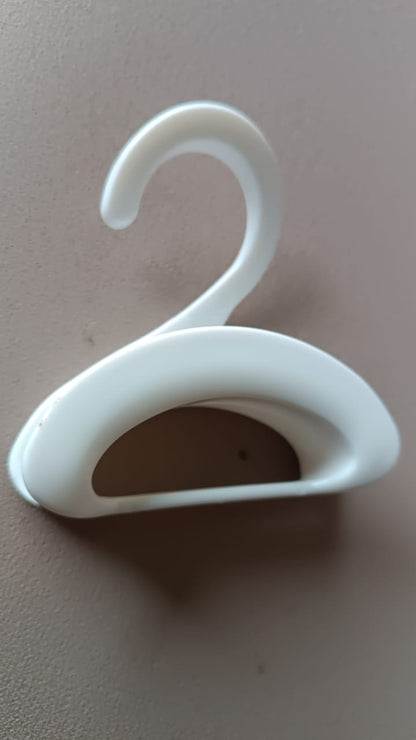 Compact Dual-Slot Multi-Purpose Plastic Hook Hanger (1 Pc) Your Brand