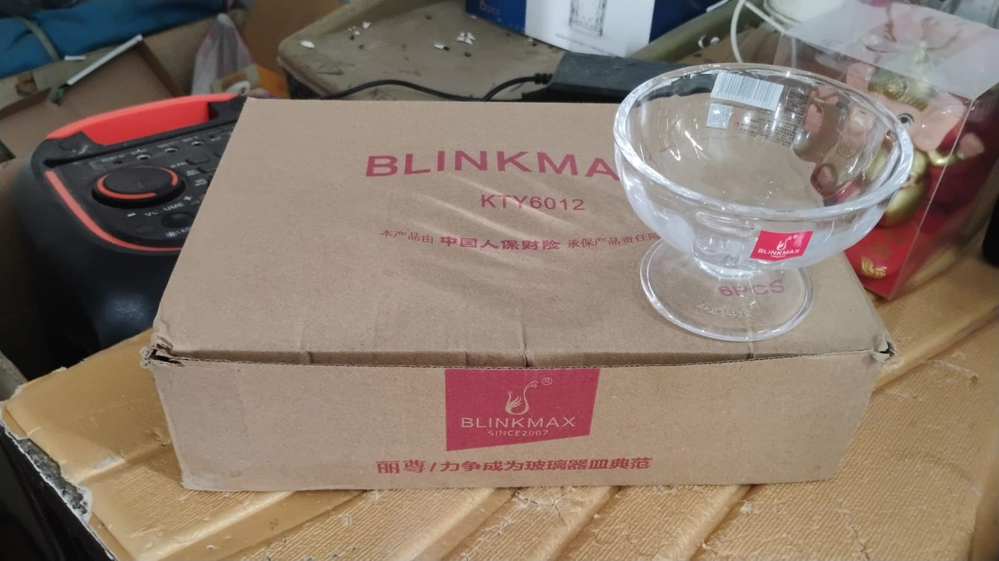 Premium Glass Ice Cream Dessert Bowl 6 Pc Set Your Brand