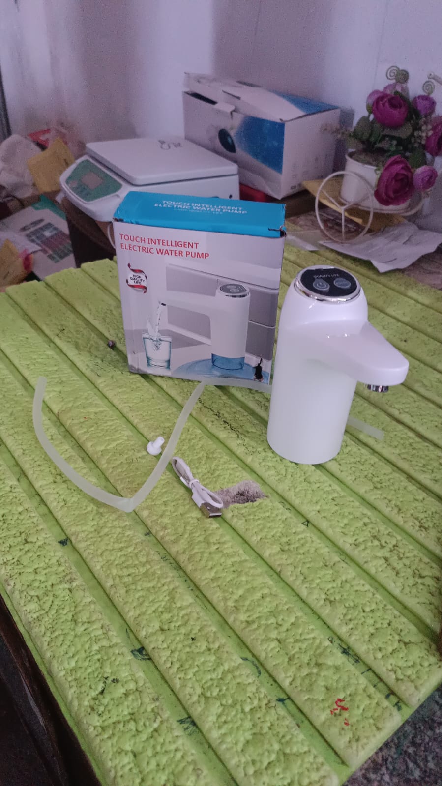 USB Electric Water Dispenser Pump, Portable Bottle Pump for Home & Travel Use Your Brand