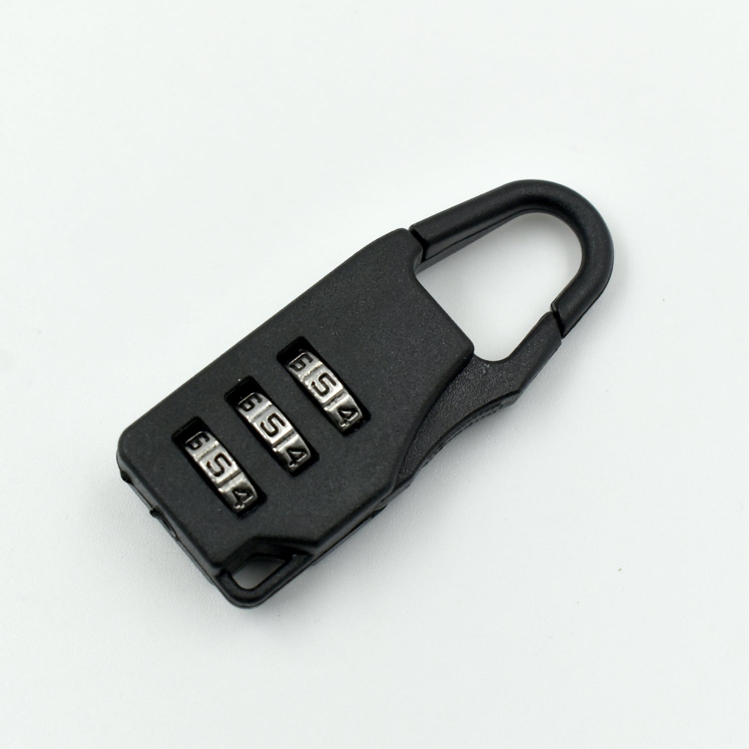 Your Brand 3 digit luggage lock in black for travel security and protection