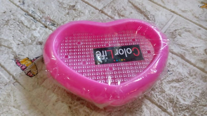 Bathroom Accessories Plastic Soap Case / Soap Dish / Soap Stand, Plastic Soap Case Soap Holder Soap Dish For Bathroom Kitchen Sink ,Sabudani (Oval / Heart Shape Soap case / 1 pc ) Your Brand