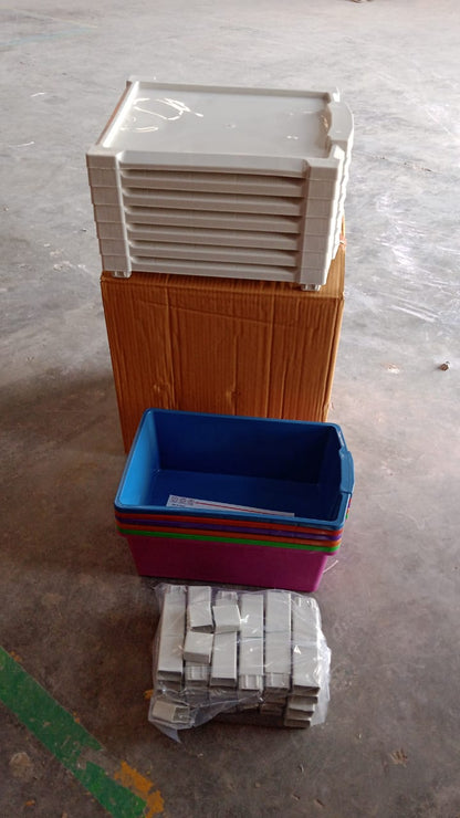 6-Layer Multi-Colored Plastic Storage Drawer Cabinet Your Brand