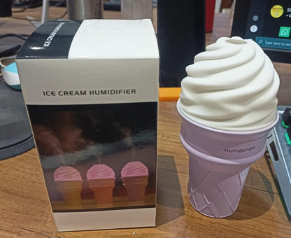 Ice Cream Cone Shape Air Freshener Humidifier (1Pc / Purple ) Your Brand