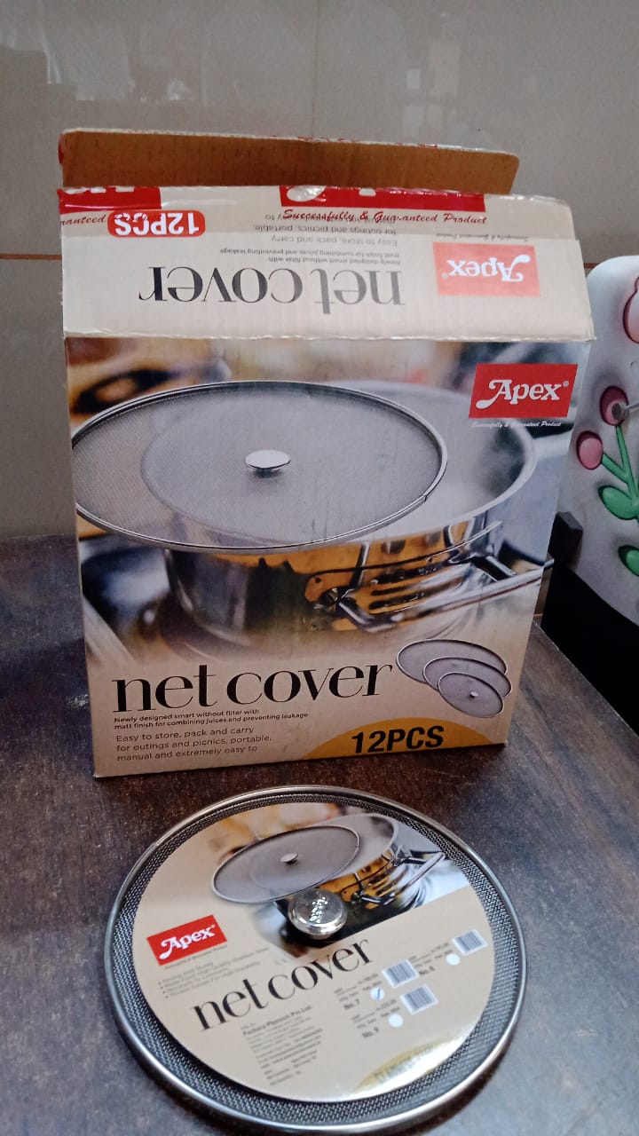 Apex Large Stainless Steel Mesh Net Cover for Cooking (1 Pc) Your Brand