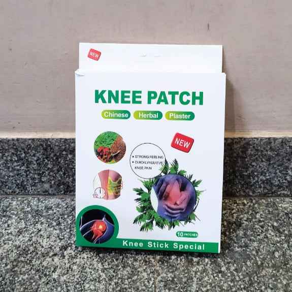 Natural Knee Pain Relief Patches - Heating Herbal Patches for Back, Neck, Shoulder, Joints - No Side Effect (Pack of 10)