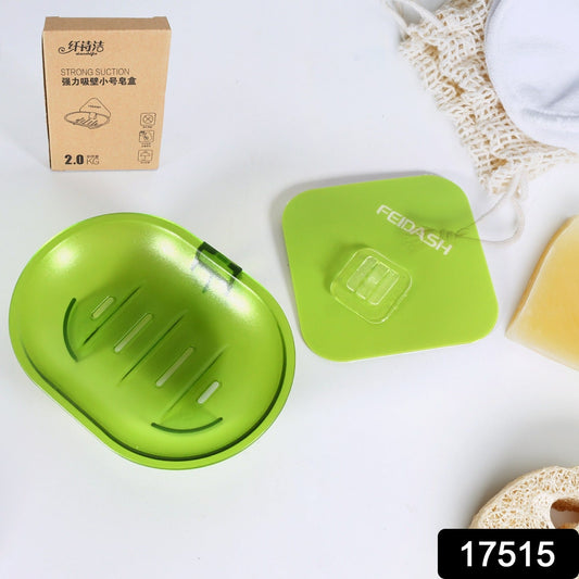 Plastic Soap Dish Holder for Bathroom Shower Wall Mounted Self Adhesive Soap Holder Saver Tray-Plastic Sponge Holder for Kitchen Storage Rack Soap Box, Bathroom ,Sabudani Your Brand