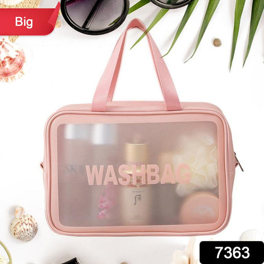 Big Zippered Cosmetic Pouch, Toiletry Bag for Cosmetics (1 Pc) Your Brand
