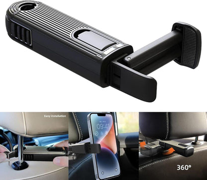360 degree car hooks designed for easy installation and versatile use for hanging items in vehicles