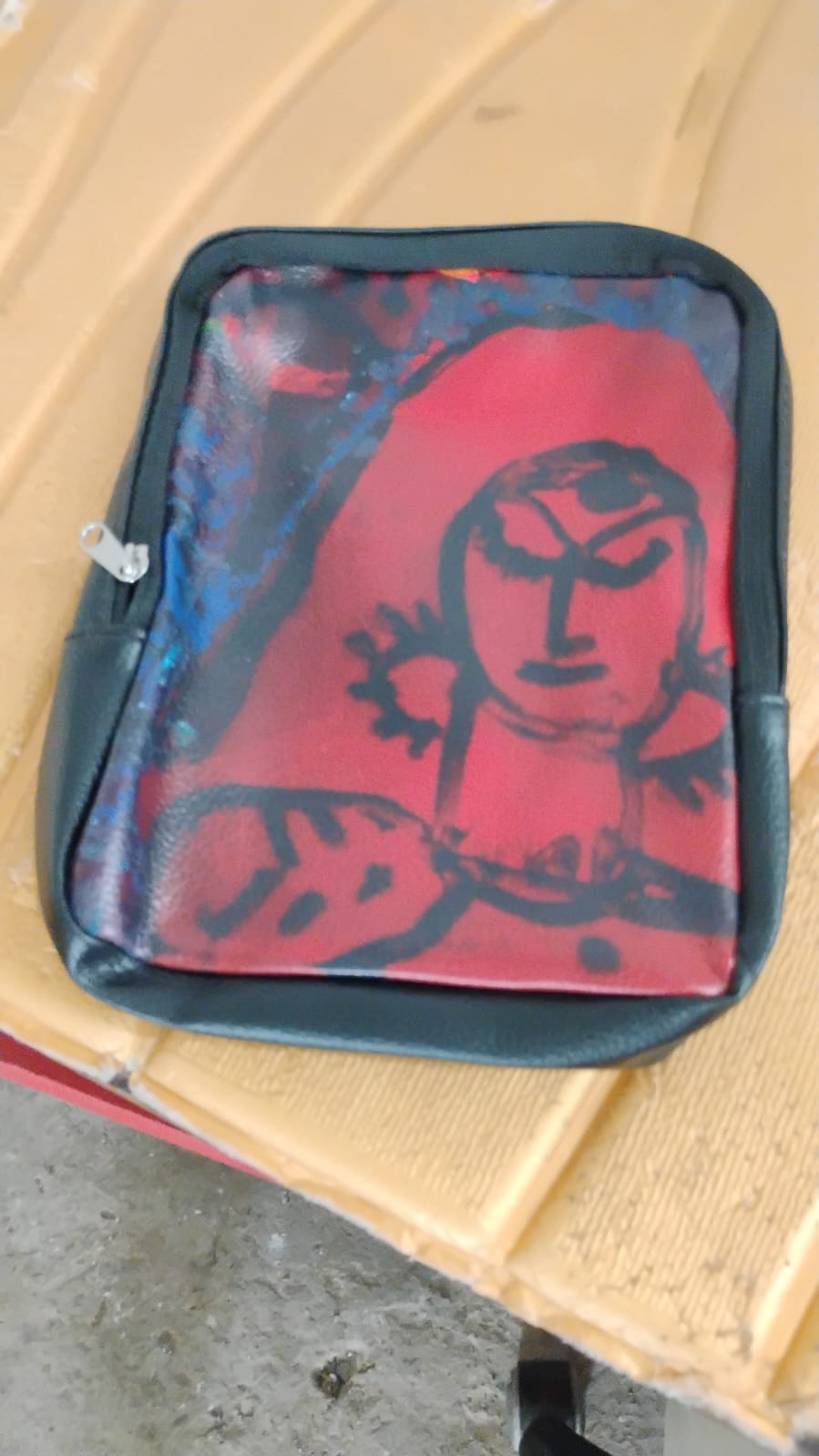 Handcrafted Multipurpose Zipper Pouch with Traditional Art Print (1 Pc) Your Brand