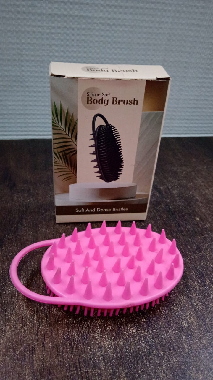 2-in-1 Silicone Soft Bristle Bath Brush Your Brand