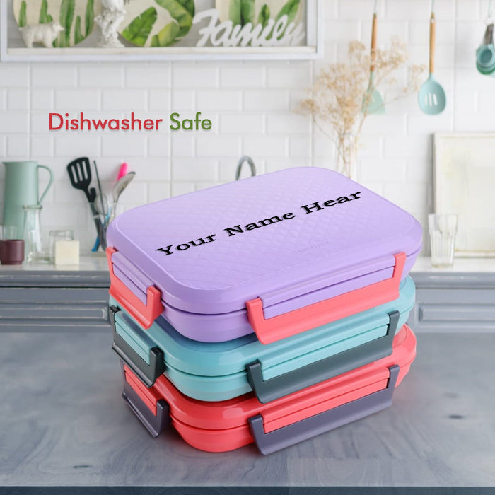 Customized Break Time Lunch Box Steel Plate Multi Compartment Lunch Box Carry To All Type lunch In Lunch Box & Premium Quality Lunch Box ideal For Office , School Kids & Travelling Ideal Your Brand