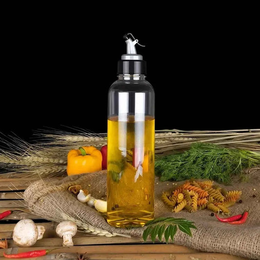Oil Dispenser Transparent Plastic Oil Bottle 1 Liter