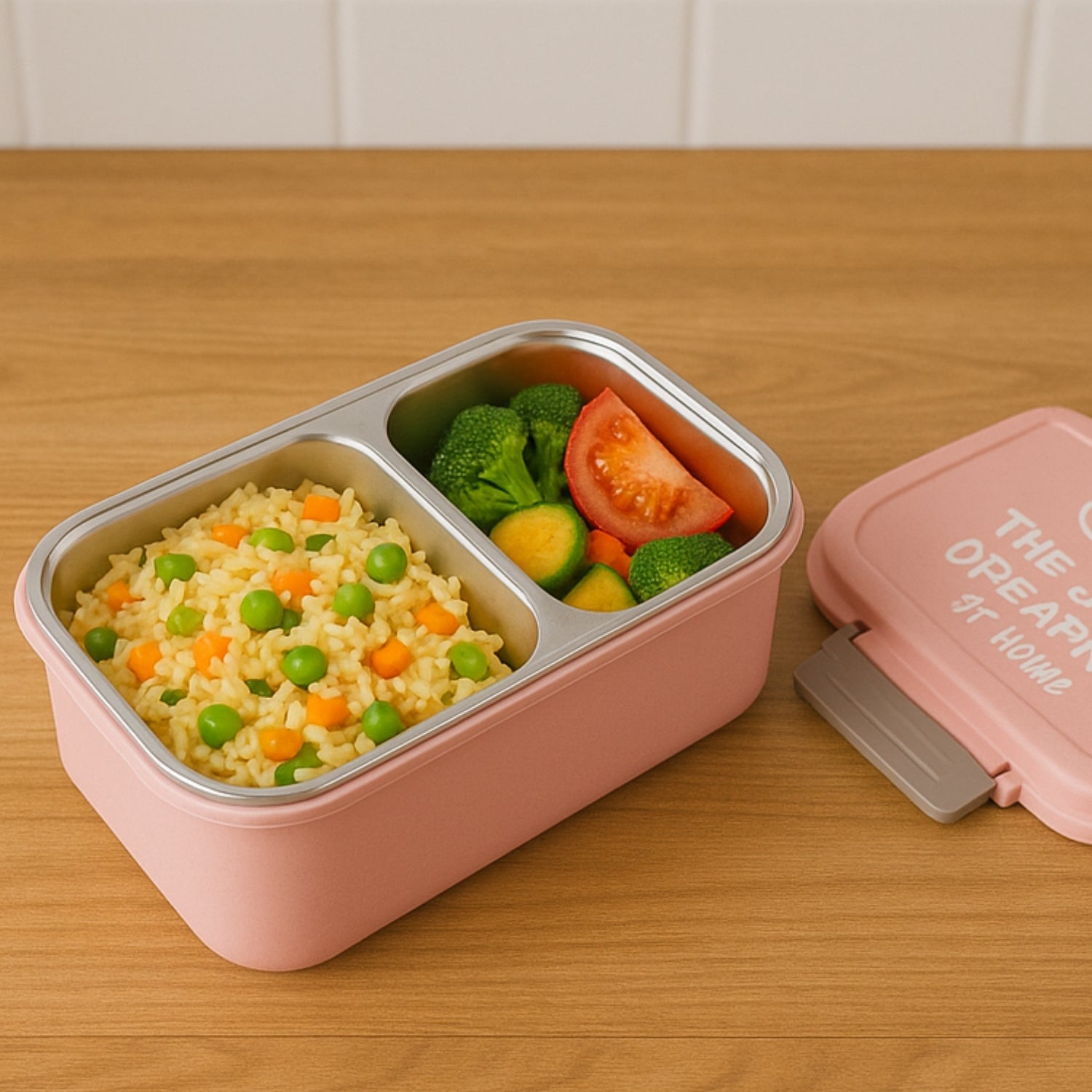 BPA-Free Snack Pack-2 Lunch Box – 2-Compartment Your Brand