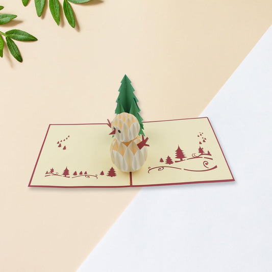 3D -Up Greeting Card (1 Pc): Birthday, Love, Christmas Your Brand