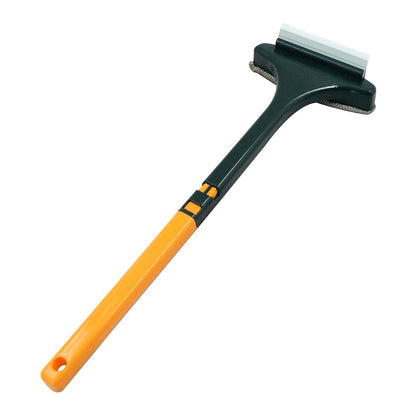 2-in-1 Mesh Cleaning Brush & Wiper with Extended Handle – Window Cleaner (1 Pc) Your Brand